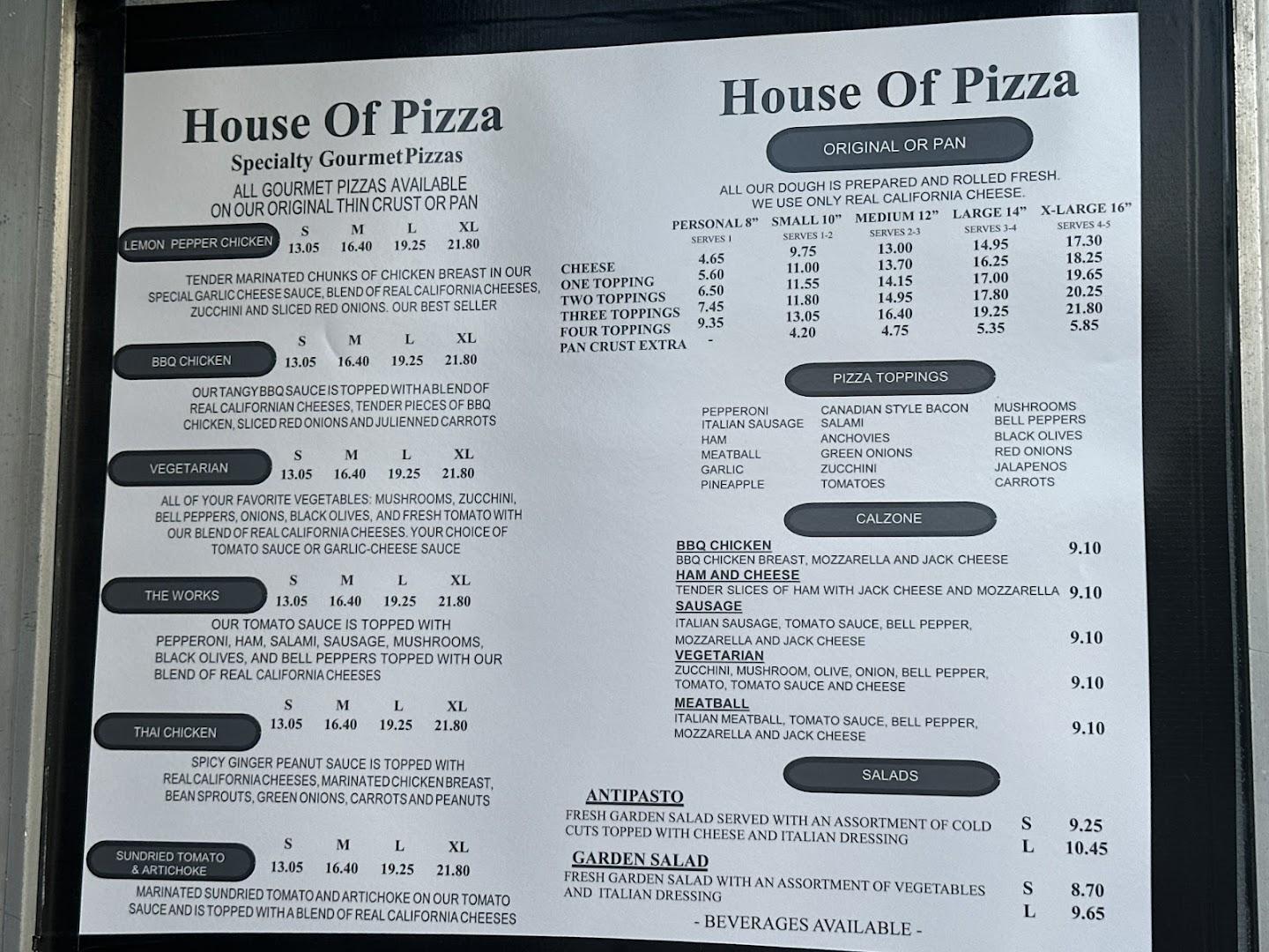House of Pizza